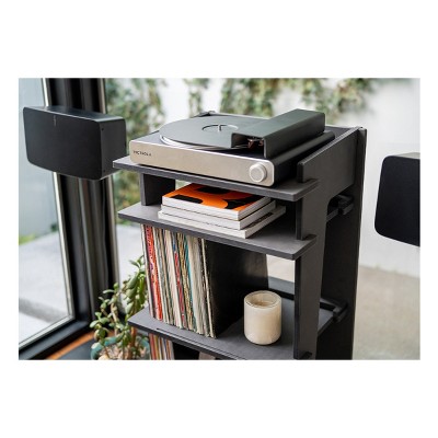 Victrola Stream Carbon Black and Silver Belt Drive Turntable