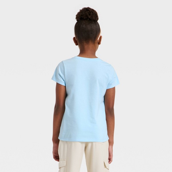 Camiseta gráfica de manga corta 'Ice Cream' para niñas - Cat & Jack™ azul claro 3