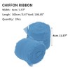 Unique Bargains Ribbon for Crafts Wrapping Christmas Decorative Polyester 196.85"x1.57" 2 Pcs - 2 of 4