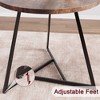 Round Kitchen Table Set for 2, Dining Table and Chairs for 2, Modern Dining Room Table Set - 4 of 4