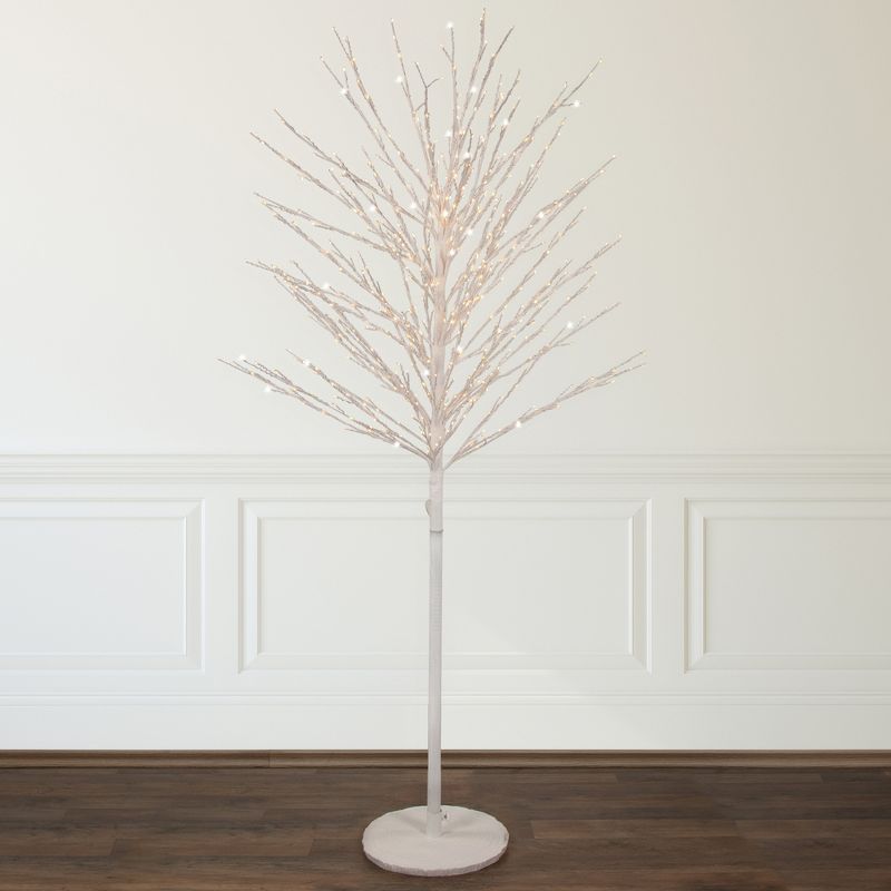 Northlight 5' White LED Lighted Christmas Twig Tree - Warm White Lights, 3 of 9