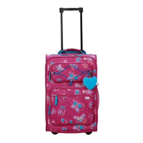 2 Pieces 18 Inch Ride-on Kids Luggage Set with Spinner Wheels and