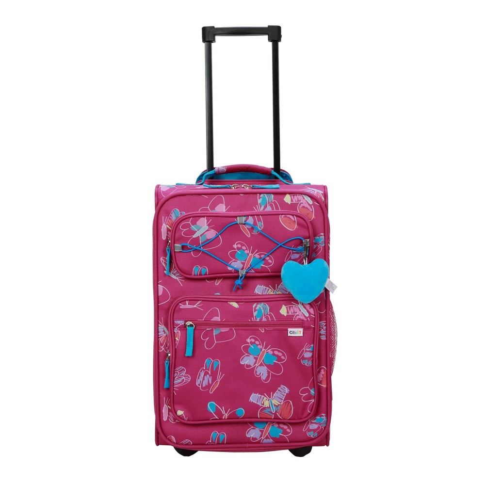 Photos - Travel Accessory Crckt Kids' Softside Carry On Suitcase - Butterfly Brush
