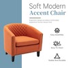HOMEFUN Mid-Century Orange Accent Chair, Comfy Single Sofa with Padded Seat - 4 of 4