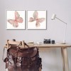 Stupell Industries Pink & Glam Butterflies Nature Black Framed Giclee Art (Set of 2) - 2 of 4