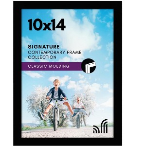 Americanflat 10x14 Picture Frame in Black - Composite Wood with Shatter Resistant Glass - Horizontal and Vertical Formats for Wall - 1 of 4