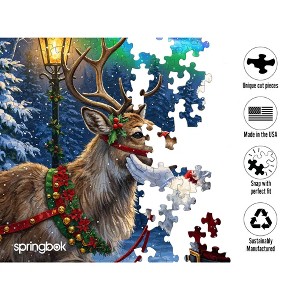 Springbok Santa's Favorite Reindeer 500pc Jigsaw Puzzle - 1 of 4