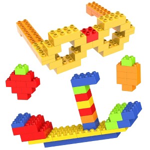 PICASSO-TILES 150 PC Large Construction Brick Building Blocks Set, STEM Toys for Kids 3+ - 1 of 4