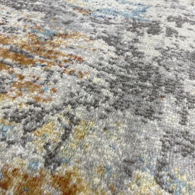 Luxe Weavers Multi Abstract Stain-Resistant Area Rug 2x3