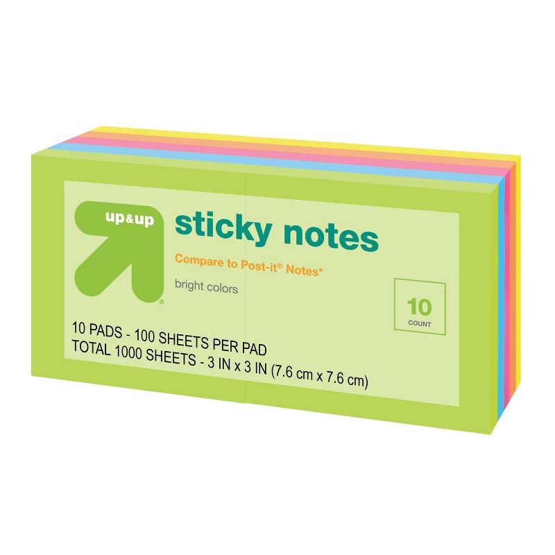 Sticky Notes 10pk 100ct per Pack - up &#38; up&#8482;, 2 of 6