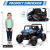 12V Kids Ride On Car, Electric Off-Road Vehicle with Remote Control, 4-Wheel Suspension LED Lights & Bluetooth for 37Months-96Months - 2 of 4