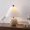 JONATHAN Y Liza Modern Minimalist Travertine Globe LED Table Lamp - 2 of 4