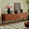 LOVSON 70.8'' Mid-Century TV Stand,with 4 Drawer Media Console, Wooden Entertainment Center for 55+ Inch TVs, for Living Room, Bedroom, Walnut - 4 of 4