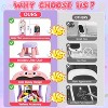 Skirfy 4-in-1 Kids Table and Chairs Set, Adjustable Easel Toy, Magnetic Drawing Board with Flip-Up Sides and Storage, - 3 of 4