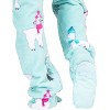 Footed Pajamas - Winter Llamas Adult One-Piece Pajama Jumpsuits - image 4 of 4