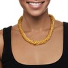 Ross-Simons Italian Golden Murano Glass Bead Torsade Necklace With 18kt Gold Over Sterling - 2 of 4
