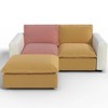 Ainfox L shaped Module Sofa 3 Seats Rainbow Sofa For Living Room,Vila,Apartment - 4 of 4