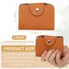 Unique Bargains Leather Slim ID Card Business Card Holder Wallets with 24 Slots 4" x 3" 2 Pcs - 2 of 4