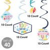 Big Dot of Happiness Happy 100th Day of School - 100 Days Party Hanging Decor - Party Decoration Swirls - Set of 40 - 3 of 4