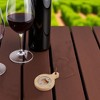 Unique Bargains Bottle Opener Magnetic Wood Round Handle Magnet Wood Light Brown 2.36"x3.35"x0.47" 1 Pcs - 2 of 4