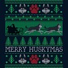 Men's Design By Humans Christmas Siberian Husky Dog Funny Husky Ugly Christmas Sweater By pahari T-Shirt - 2 of 4