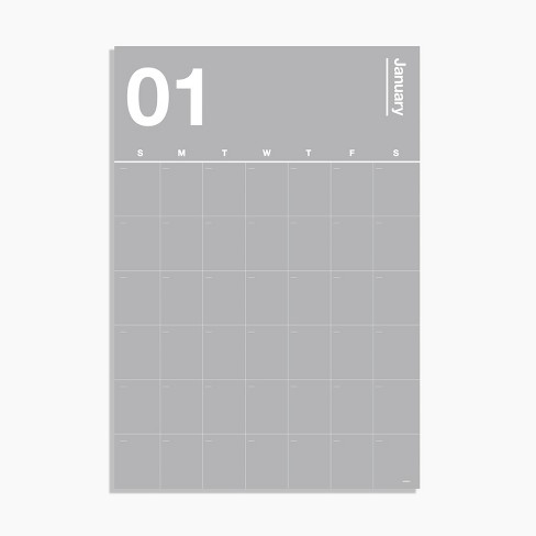 Poketo Spectrum Wall Planner - Greyscale Combo : Target