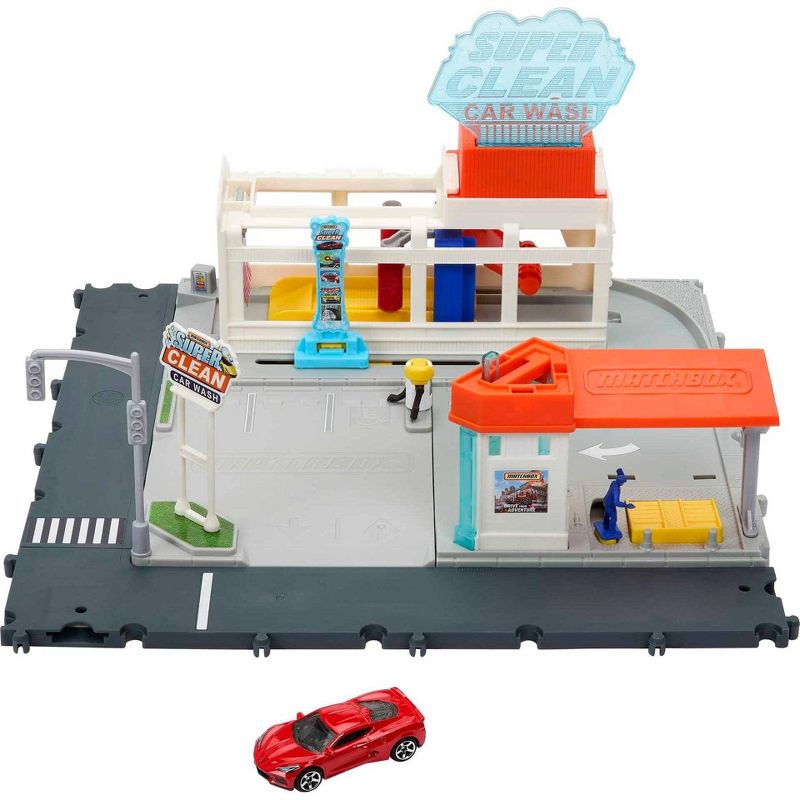 MBX Action Drivers Super Car Wash Playset, 1 of 8