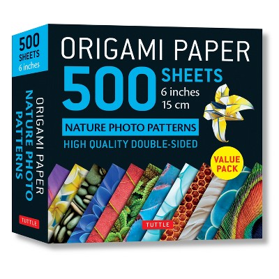 Origami Paper 500 Sheets Nature Photo Patterns 6 (15 CM) - by  Tuttle Studio (Loose-Leaf)