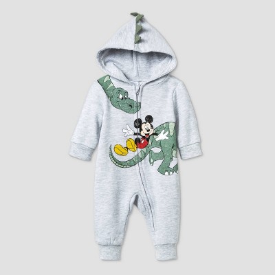 dinosaur hooded onesie baby