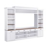 YOOCOZZ 4-Piece TV Stand for TVs Up to 70" with Adjustable Bookshelf and Wine Rack-White - 4 of 4