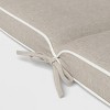 23"x21" Outdoor Chair Cushion with Contrast Piping - Threshold™ designed with Studio McGee - 3 of 4