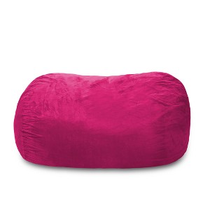 6' Large Bean Bag Lounger with Memory Foam Filling and Washable Cover - Relax Sacks - 1 of 4
