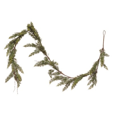 Creative Co-Op 4 in. D X 7 ft. L Artificial Cedar Garland (Case of 6)