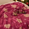 Lomsoe Christmas Flannel Throw Blanket for Couch, Soft and Warm Gingerbread Throw Blanket Christmas Decoration Gifts for Women. - 4 of 4