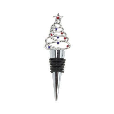 Unique Bargains Christmas Tree Bottle Stopper Zinc Alloy PTR 4.33"x1.26"x0.79" 1 Pc