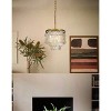 ALOADECOR 3-Light W13" Capiz Shell Chandelier Small Coastal Pendant Light - 2 of 4