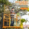 COZONY 43"x45" Forklift Safety Cage Man Basket, 1800 lbs, OSHA, 2-Man Collapsible Lift Platform w/ Safety Harness & Lock, Loader Work Cage - 2 of 4