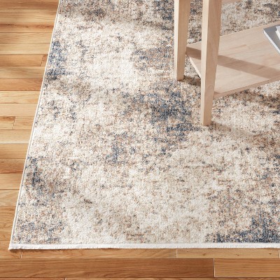 Rein Abstract Cloud Brown and Beige Synthetic 8' x 10' Area Rug