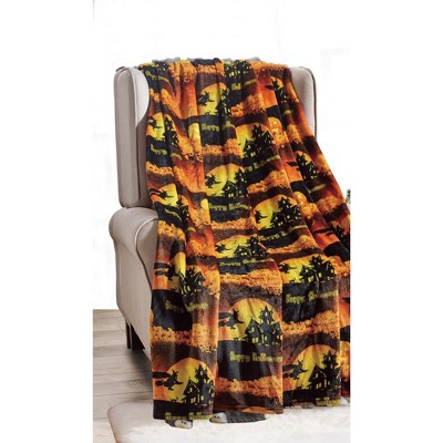 Super Spooky and Comfy Microplush Halloween Throws (50" x 60")