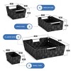 Sorbus 9 Piece Variety Size Hand-Woven Storage Baskets - for Home & Closet Organization - 3 of 4