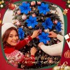 COZONY 24PCS Velvet Poinsettia Flowers with Glitter, 6.3 Inch Artificial Christmas Flowers for Wreaths Crafts Centerpieces Holiday Decor - 3 of 4