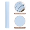 Unique Bargains Wallpaper, Peel and Stick Wallpaper Contact Paper Solid Color Vinyl Self-Adhesive Wall Paper Decorative Sky Blue 118" x 15.7" - 3 of 4