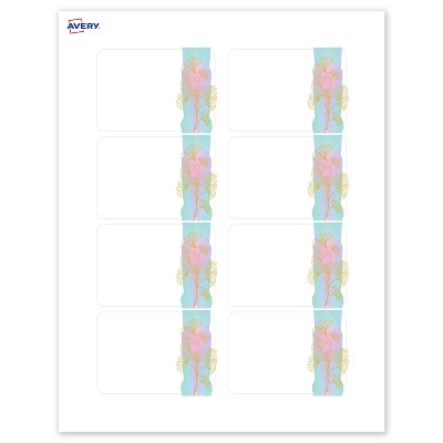 Avery Name Badges, Floral Design, 2-1/3" x 3-3/8"