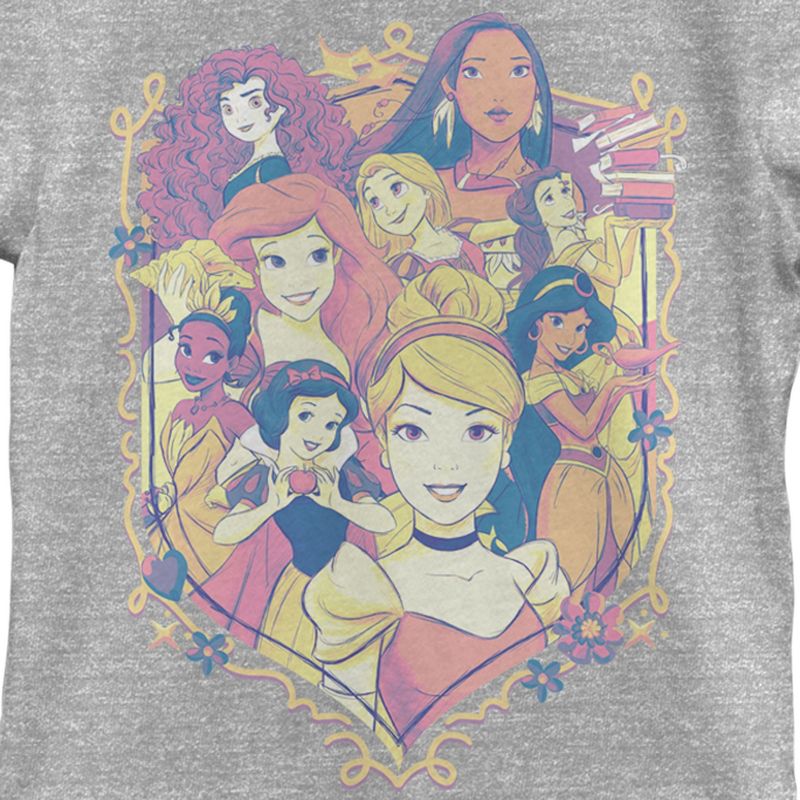 Girl's Disney Collage Emblem T-Shirt, 2 of 6