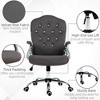 CAVINAS Adjustable Height Velvet Swivel Office Chair,Button Tufted Desk Chair with Tilt Function for Living Room,Vanity - 4 of 4