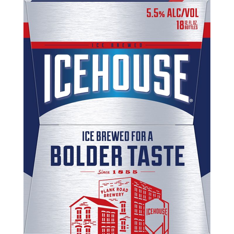 Icehouse Ice Lager Beer - 18pk/12 fl oz Bottles, 5 of 10
