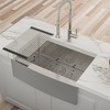 24 Inch Farmhouse Kitchen Sink - 24inx21inx10in Stainless Steel Apron Front Farmhouse Sink 10 Inch Deep 16 Gauge Single Bowl Kitchen Sink Basin - 3 of 4