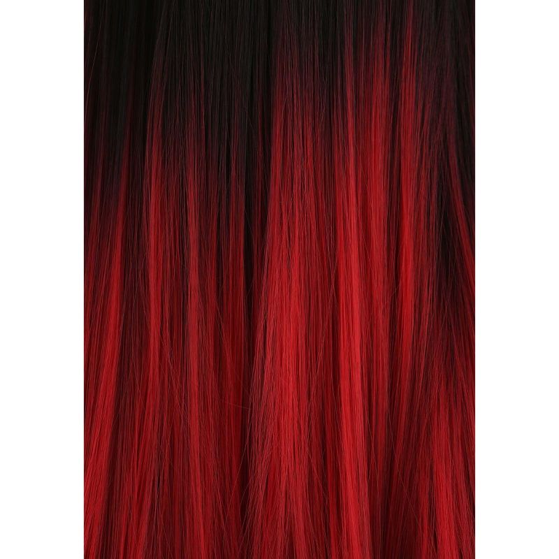 HalloweenCostumes.com  Women  Black and Red Ombre Adult  Wig, Black/Red, 5 of 7