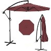 COZONY 10FT Cantilever Patio Umbrella, Offset Hanging Umbrella with Cross Base & Crank - 2 of 4