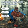 Docred Folding Rocking Camping Chair, Portable Outdoor Rocker with Cooler Bag, 400lbs Capacity, 600D Oxford Fabric, Padded Rocker Chair - 3 of 4